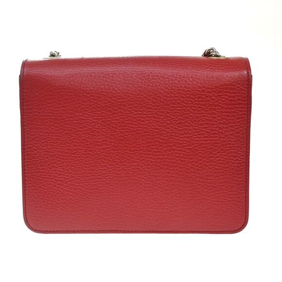 Gucci Leather Interlocking Shoulder Bag Red - Picture 2 of 7